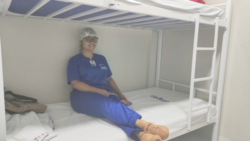 Governo do Amapá proporciona espaço de descanso para profissionais de saúde do Novo Hospital Regional de Porto Grande