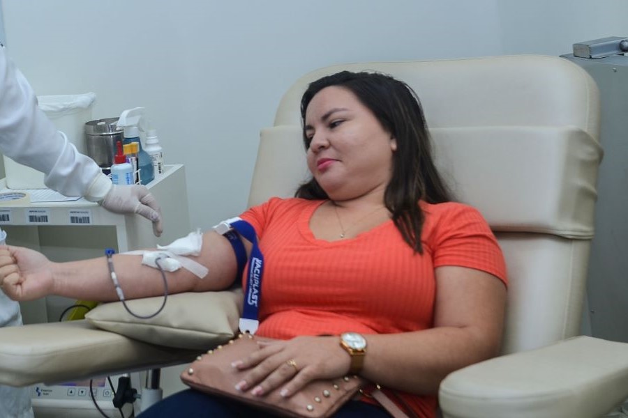 'Gratidão a Deus pela oportunidade de ajudar o próximo', conta voluntária sobre doação ao Hemoap no início de ano
