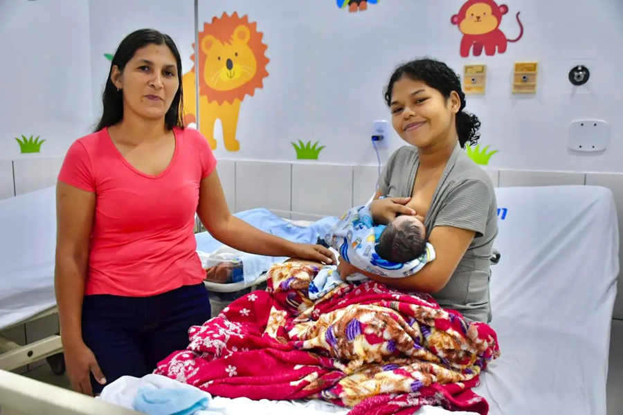 ‘Só tenho a agradecer pelo acolhimento’, diz avó de recém-nascido na maternidade do Hospital de Laranjal do Jari