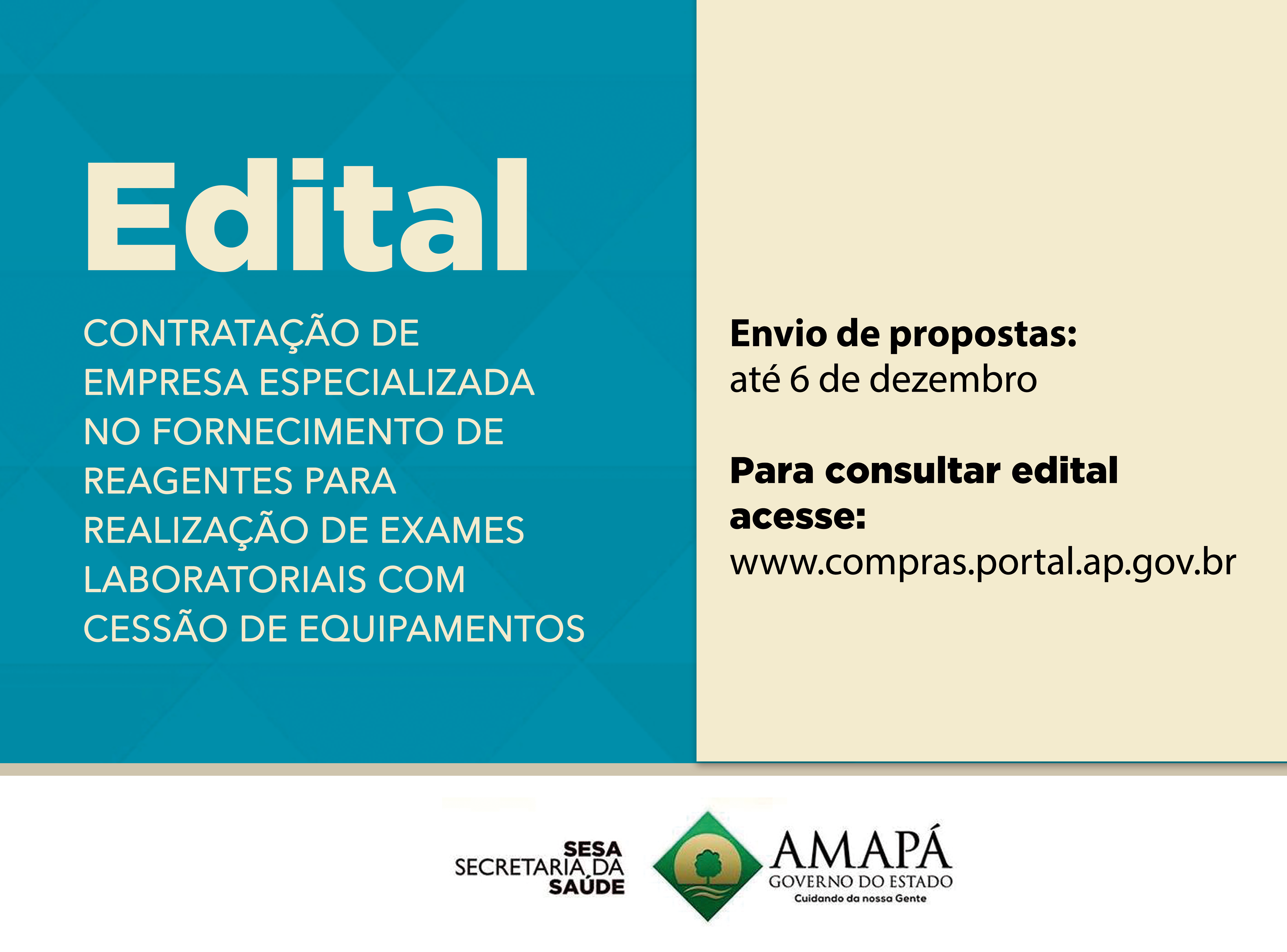 Licitação busca contratação de empresa para fornecimento de reagentes para laboratório