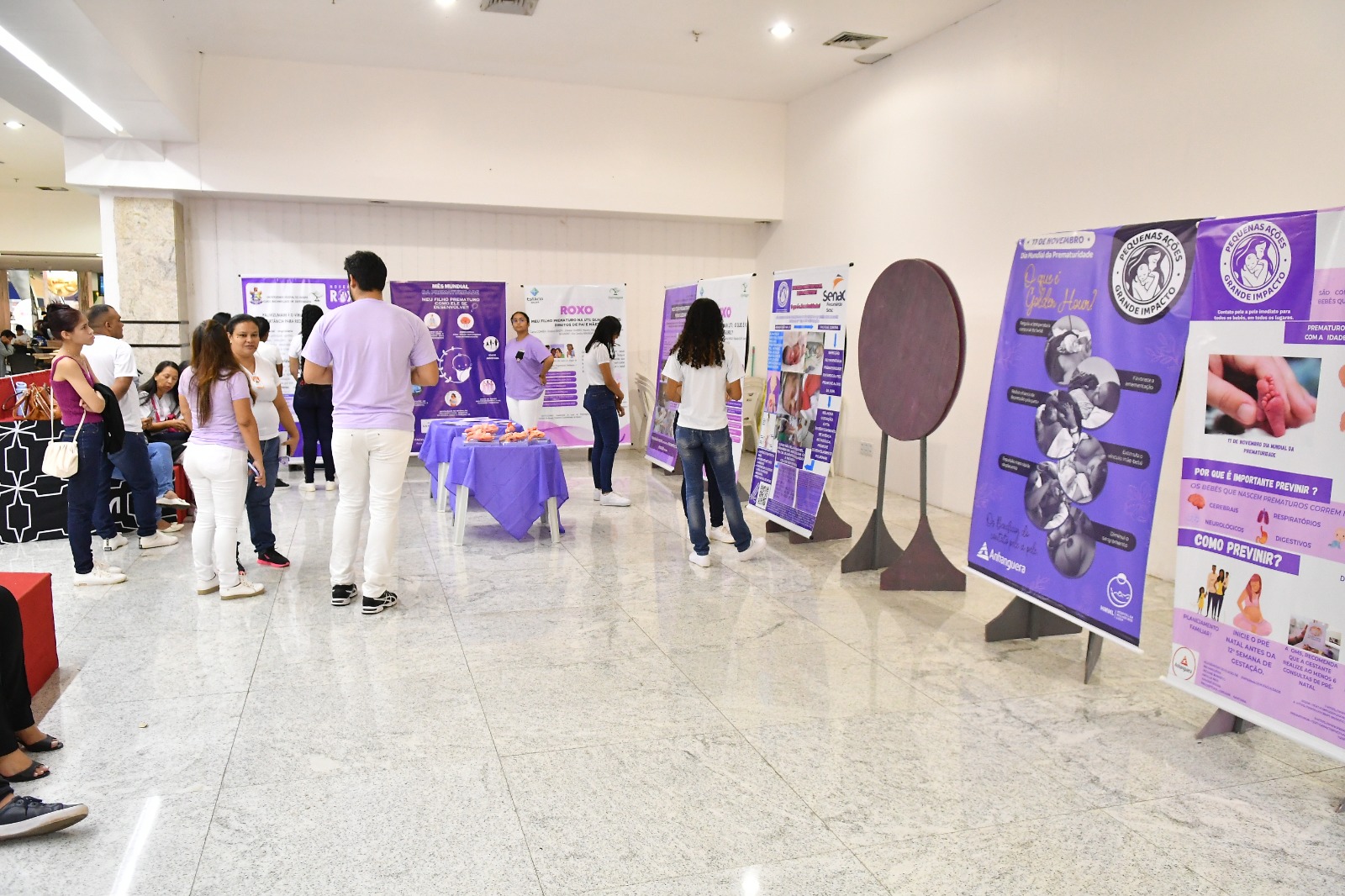Novembro Roxo: Governo do Estado traz exposição para conscientizar amapaenses sobre prematuridade
