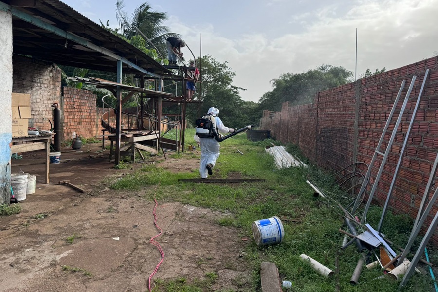 Ruas e casas de Oiapoque recebem reforço do Governo do Estado na borrifação contra o Aedes aegypti