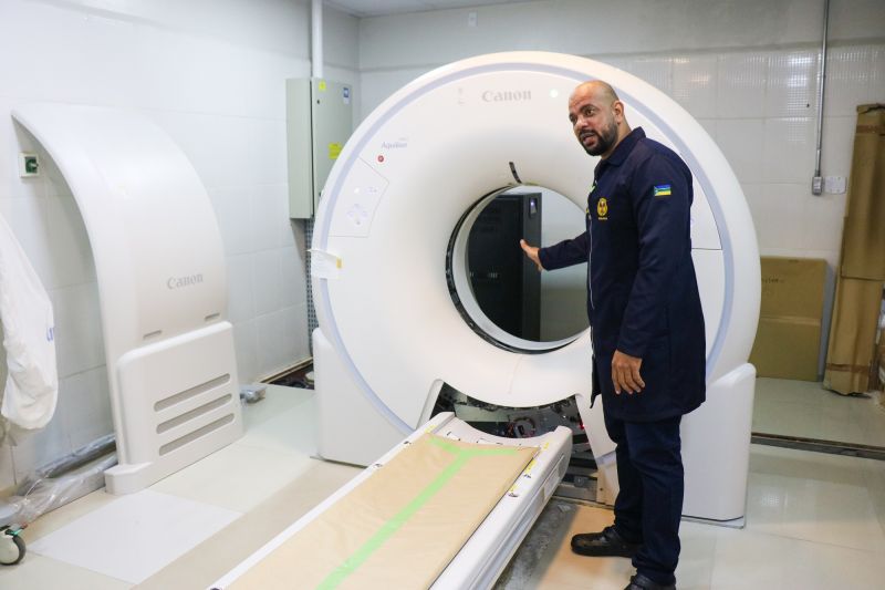 Governo do Amapá amplia a capacidade de atendimento no Hospital de Emergência de Macapá com um novo tomógrafo