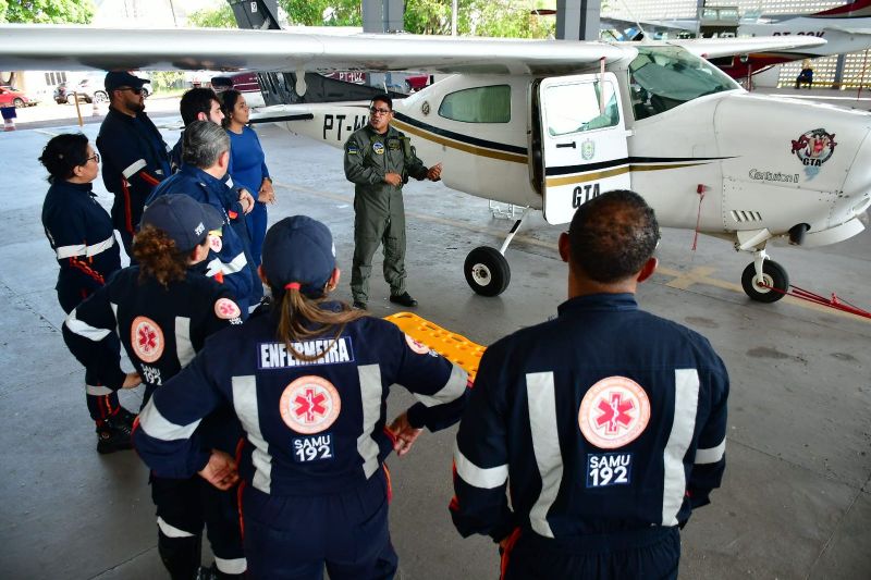 Governo do Amapá realiza treinamento de profissionais do Samu para operações aeromédicas