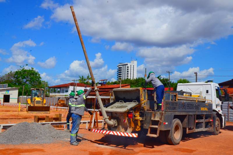 Amapá em obra: Governo do Amapá inicia fase de concretagem das primeiras fundações do novo Hospital de Emergências, em Macapá