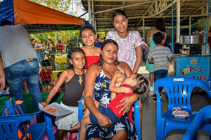 ‘Leite materno é amor e vida’, diz mãe durante programação do Agosto Dourado promovida pelo Governo do Amapá