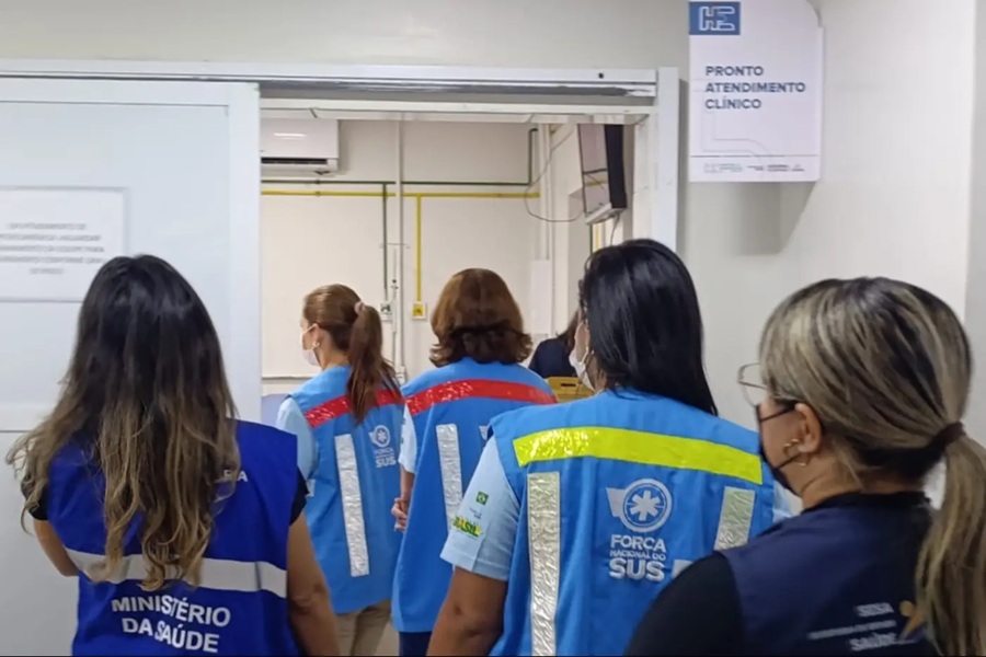 Força Nacional do SUS visita Hospital de Emergência de Macapá para avaliar impactos do surto de síndromes respiratórias