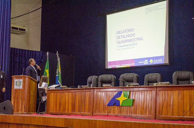 Governo presta contas dos recursos da saúde do primeiro quadrimestre de 2018