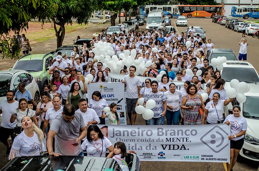 Caminhada encerra campanha sobre saúde mental