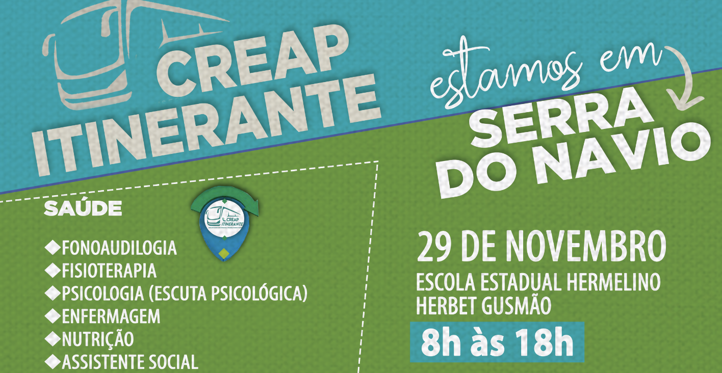 Creap itinerante levará serviços de saúde a Serra do Navio