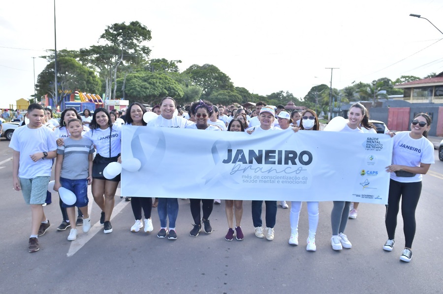 Janeiro Branco: Governo do Amapá promove caminhada de promoção à saúde mental e emocional