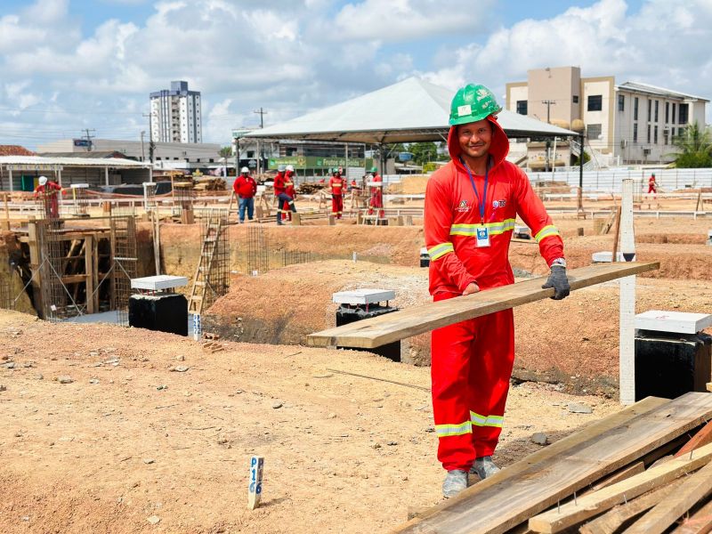 ‘Feliz em contribuir para a saúde pública do meu estado’, diz funcionário sobre as obras do novo HE, em Macapá