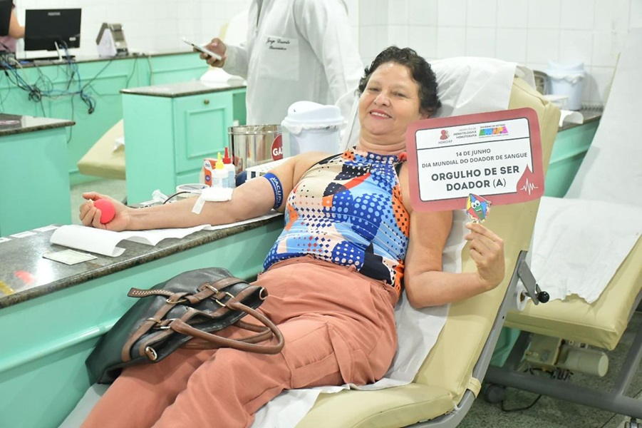 Junho Vermelho: Governo do Amapá celebra Dia Mundial do Doador de Sangue com ação festiva no Hemoap