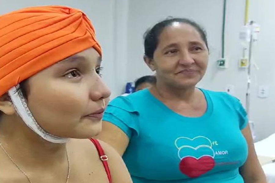 'Vou levar todos no meu coração', diz jovem vítima de escalpelamento após internação no HE, em Macapá