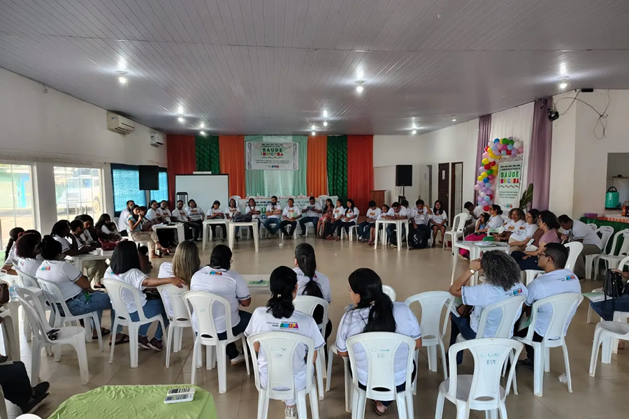 Lideranças Wajãpi apresentam demandas no 1° Workshop de Saúde Indígena promovido pelo Governo do Amapá, em Pedra Branca do Amapari