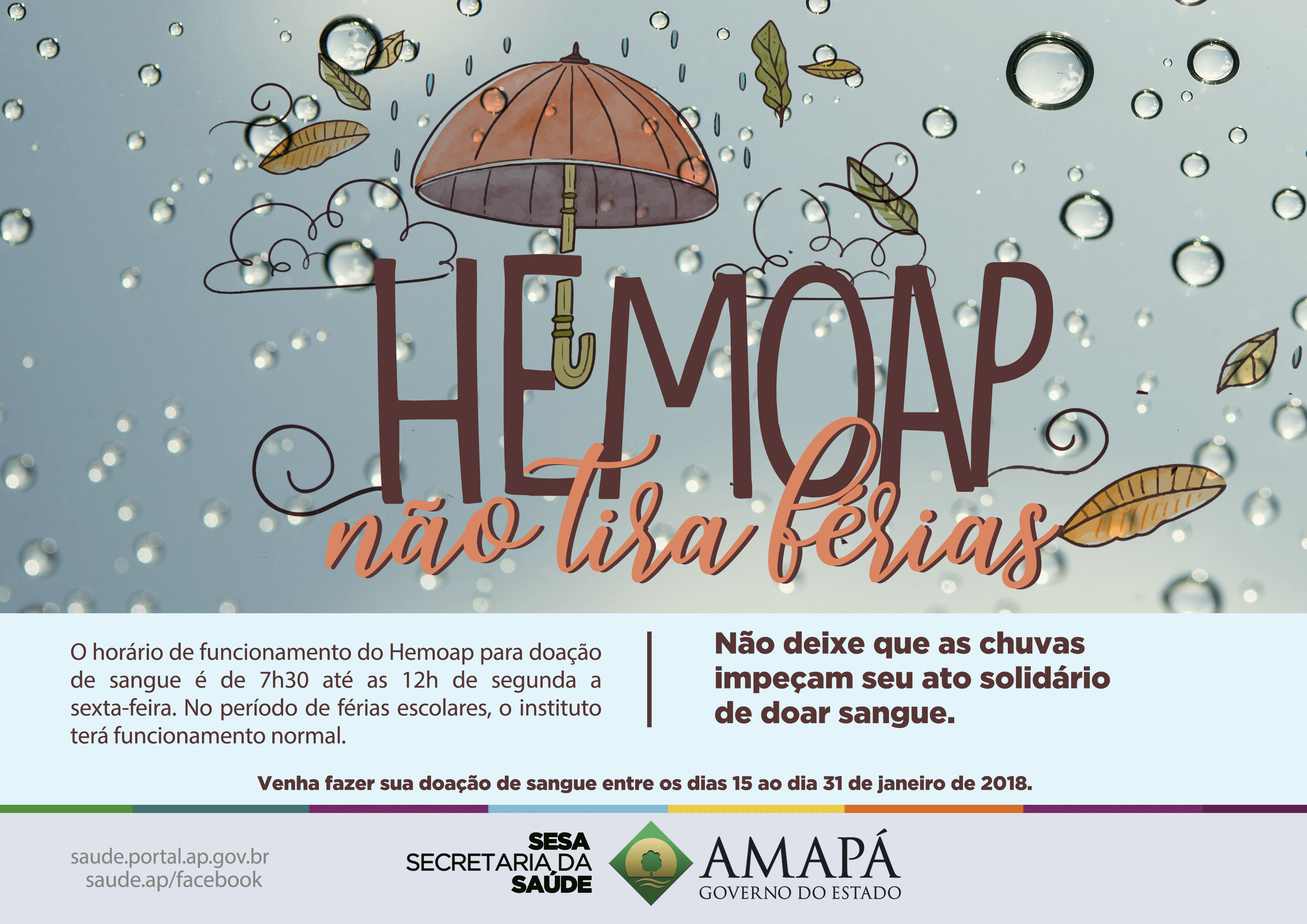 Campanha ‘Hemoap não tira férias’ sorteia cortesia de cinema para atrair doadores