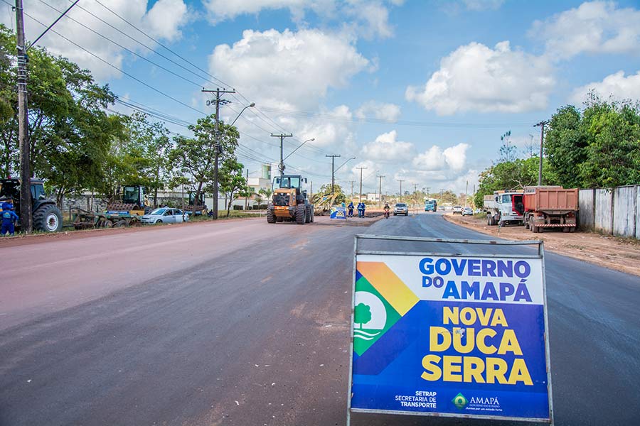 Obras avançam na duplicação da Nova Duca Serra