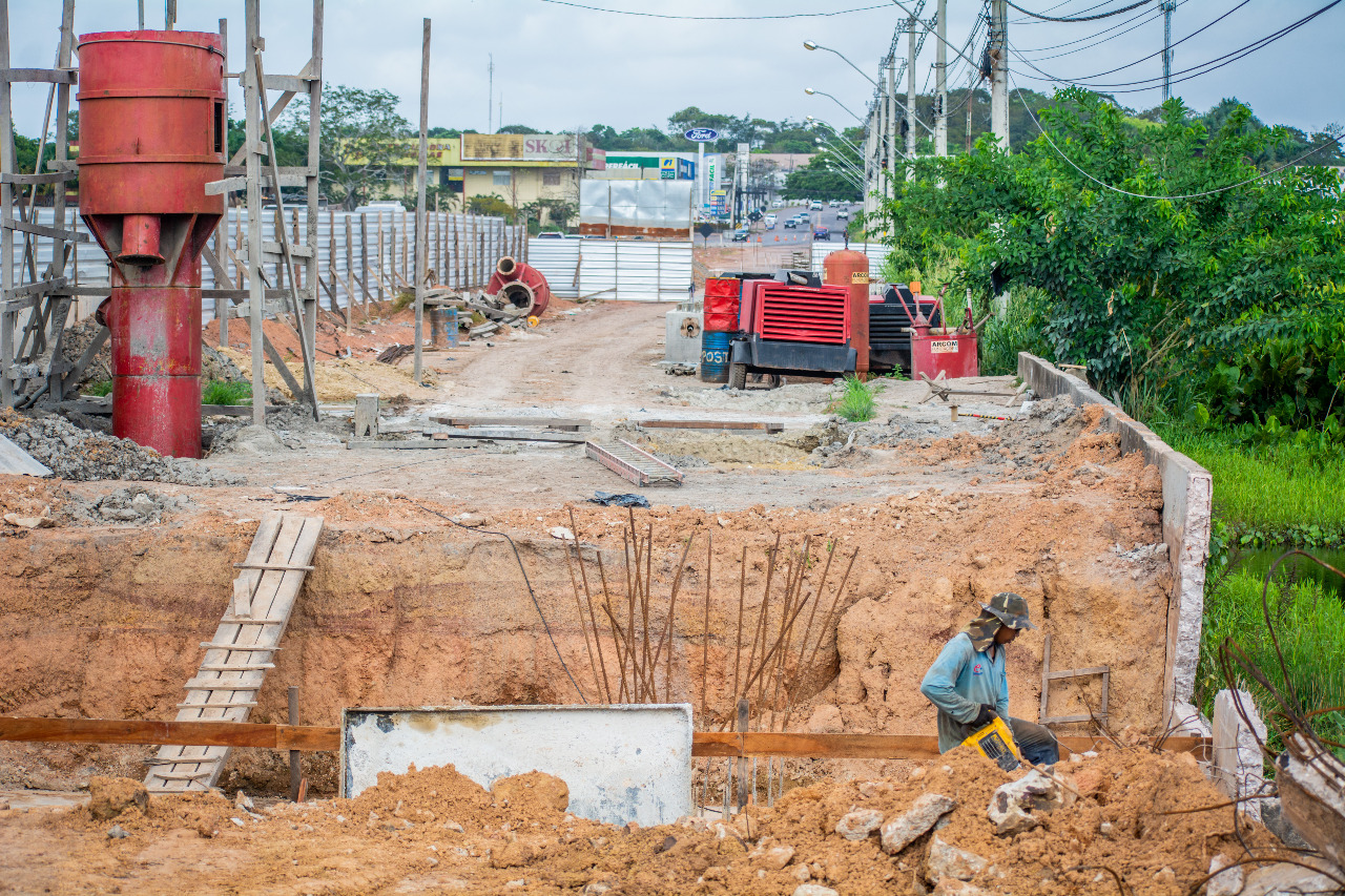 Obra da ponte sobre a Lagoa dos Índios avança para nova etapa
