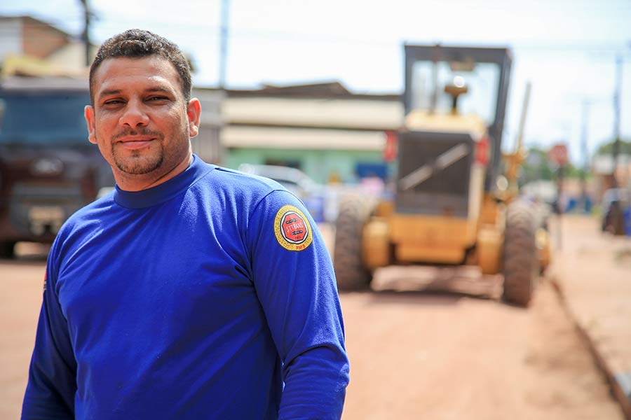 Mototaxista comemora obras em Santana: ‘Vai beneficiar quem trabalha nas ruas’