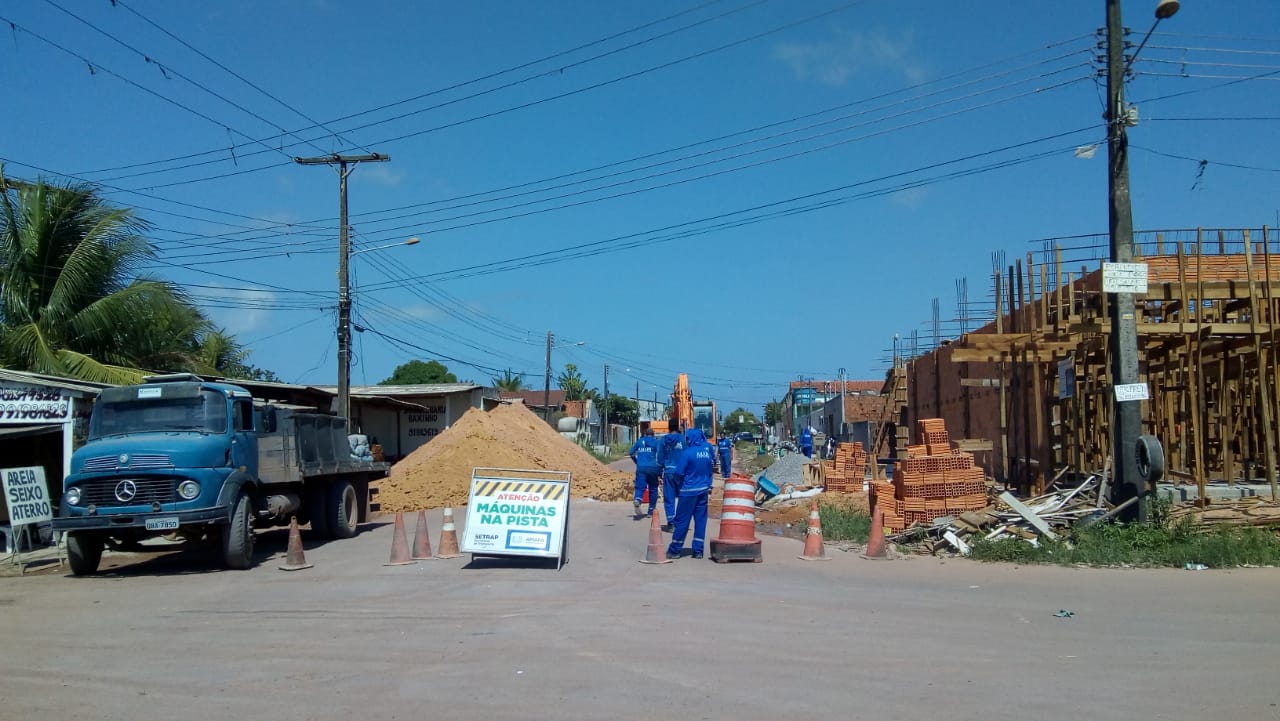 Governo retoma obras de mobilidade urbana na Av. 18 do Marabaixo