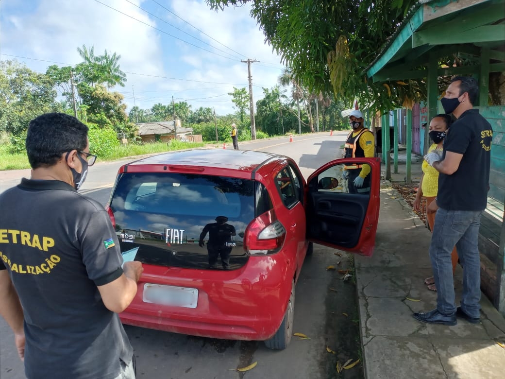 Em Mazagão, Setrap intensifica fiscalização de transporte clandestino