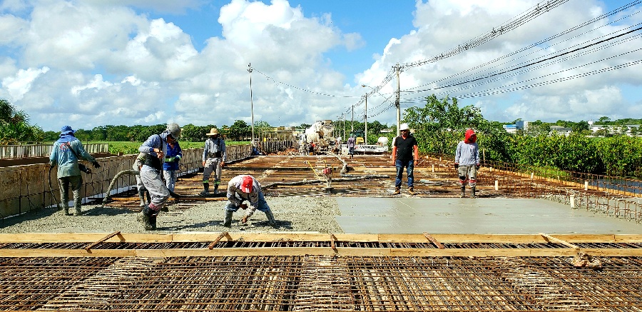 Governo finaliza mais uma etapa da construção da nova ponte sobre a Lagoa dos Índios