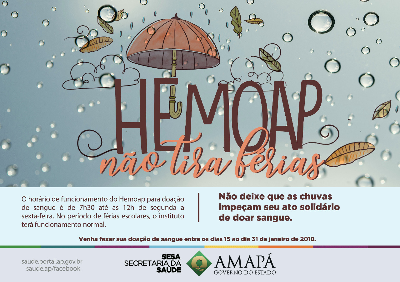 Campanha ‘Hemoap não tira férias’ sorteia cortesia de cinema para atrair doadores