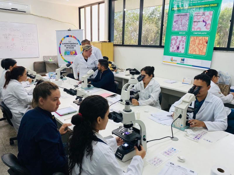 Governo do Amapá capacita profissionais de saúde para diagnóstico da doença de Chagas, malária e elefantíase