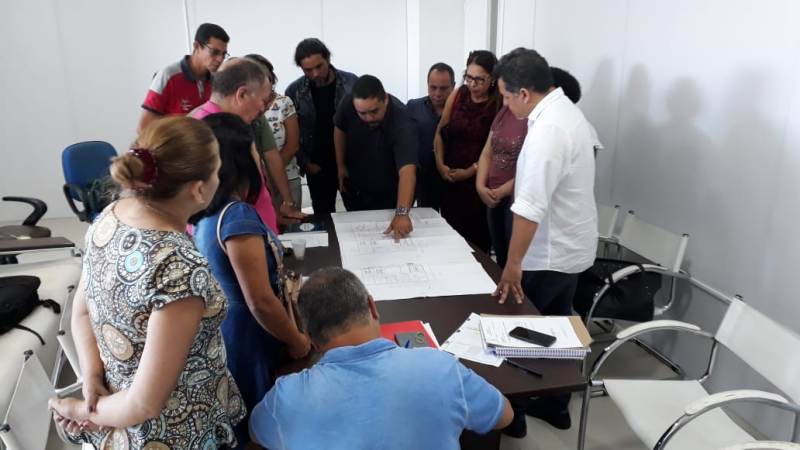 Chefias e gerentes conhecem planta e novo prédio da SVS