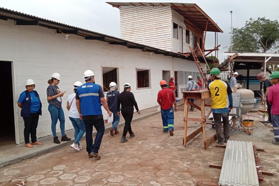 Abril Verde: ‘blitz’ educativa em canteiro de obras alerta para a segurança no trabalho, em Santana