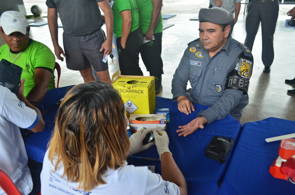Policiais militares recebem serviços de saúde em campanha do ‘Novembro Azul’