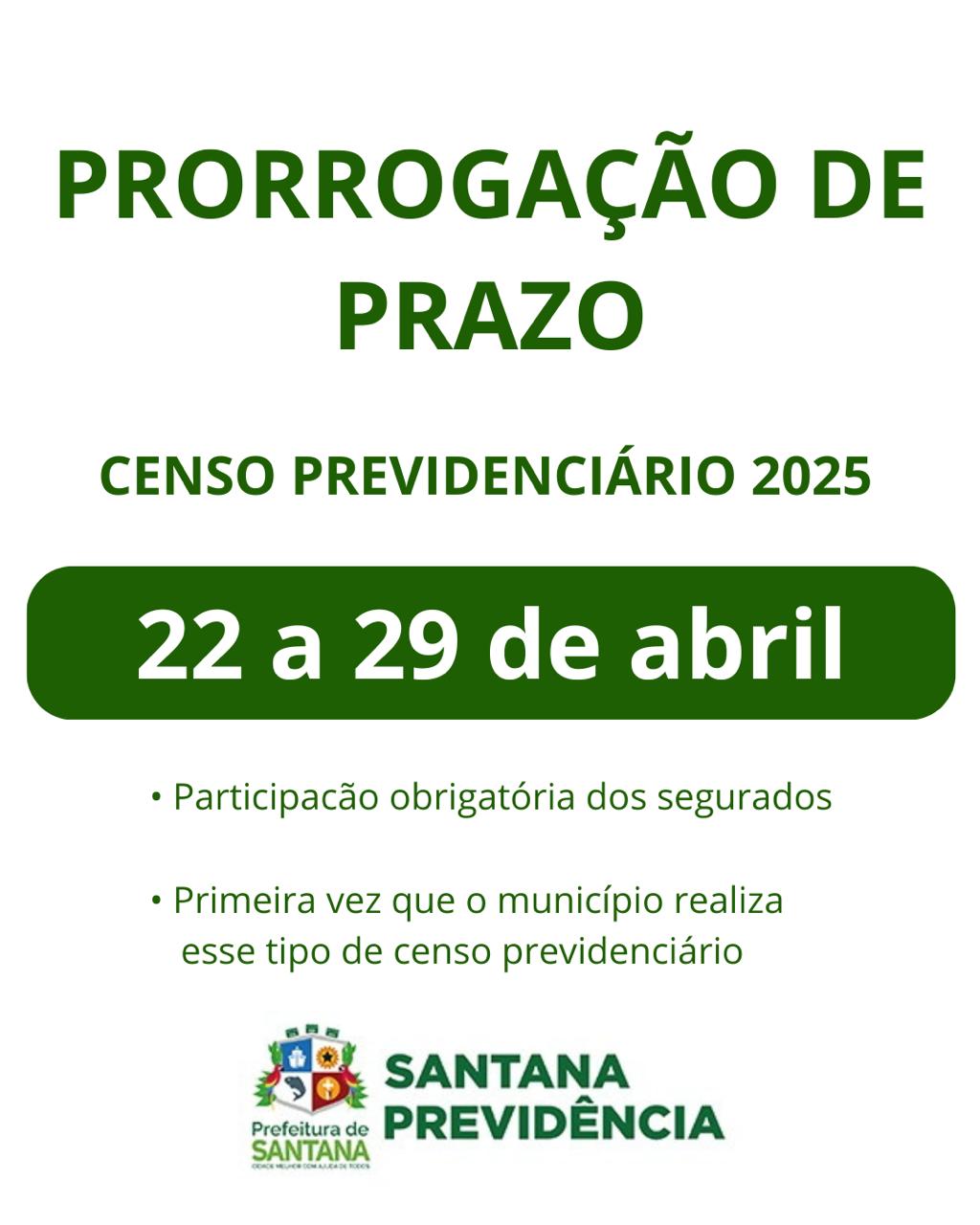 Censo Previdenciário 2025: Novo prazo para atualização cadastral