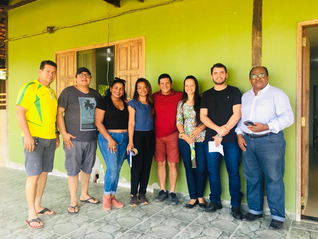 Prefeito Rildo Oliveira recebendo a Equipe da SDR Secretaria de Desenvolvimento Rural