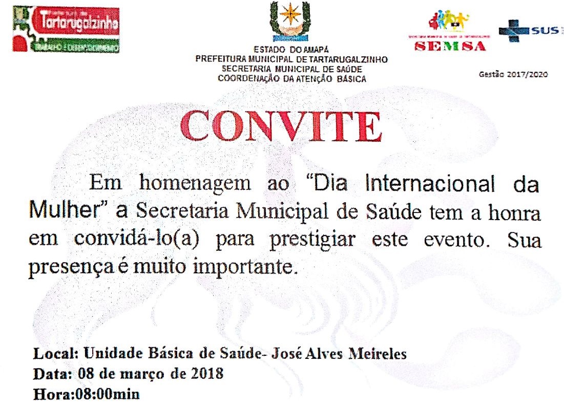 Prefeito Rildo Oliveira e SEMSA, realizarão homenagem ao 