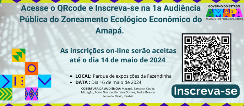 Audiências públicas do Zoneamento Ecológico-Econômico – Inscreva-se