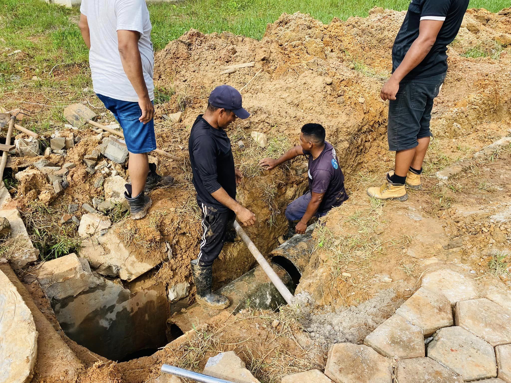 serviço de drenagem