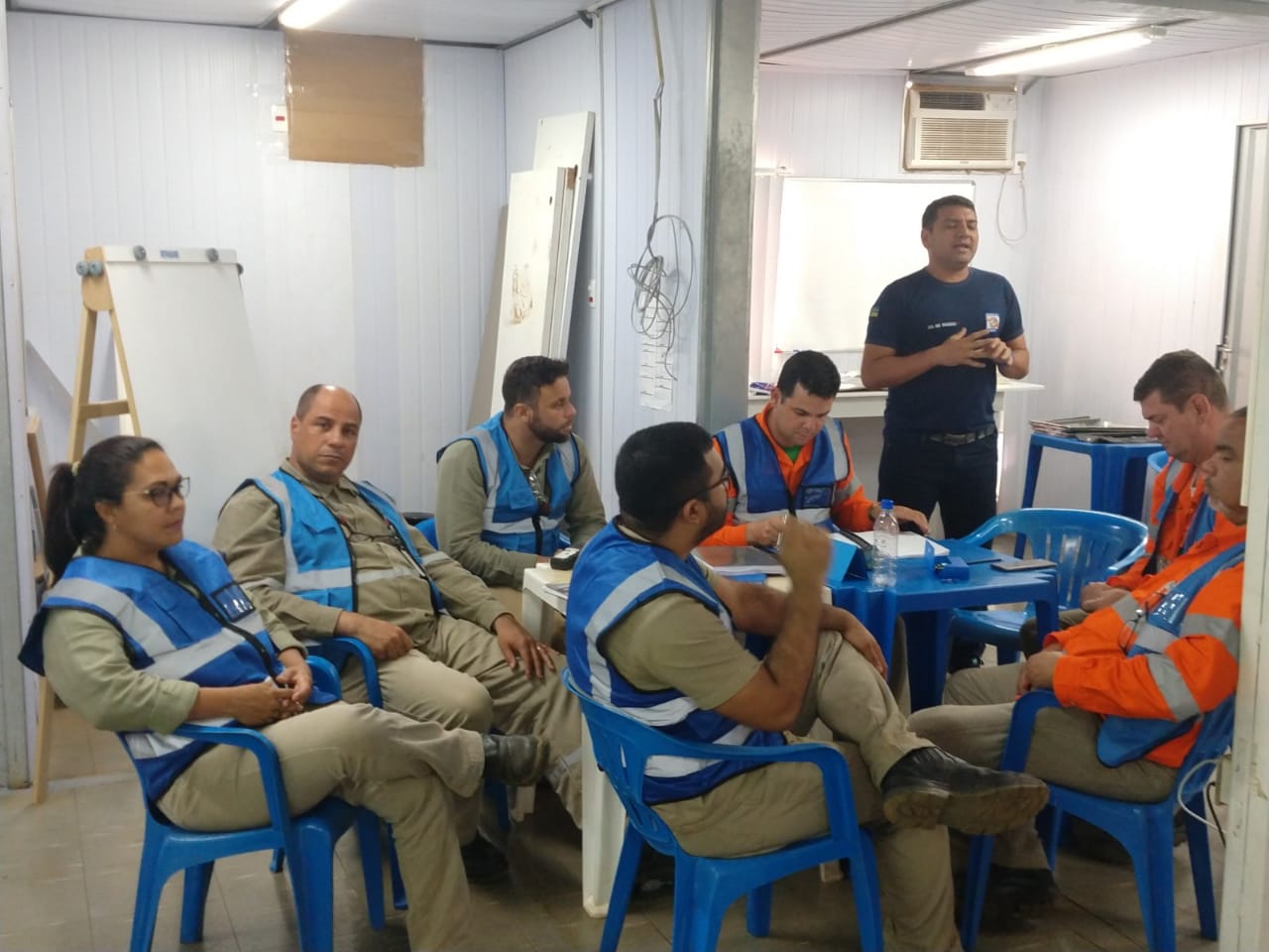 Simulado de mesa barragens em Pedra Branca do Amaparí