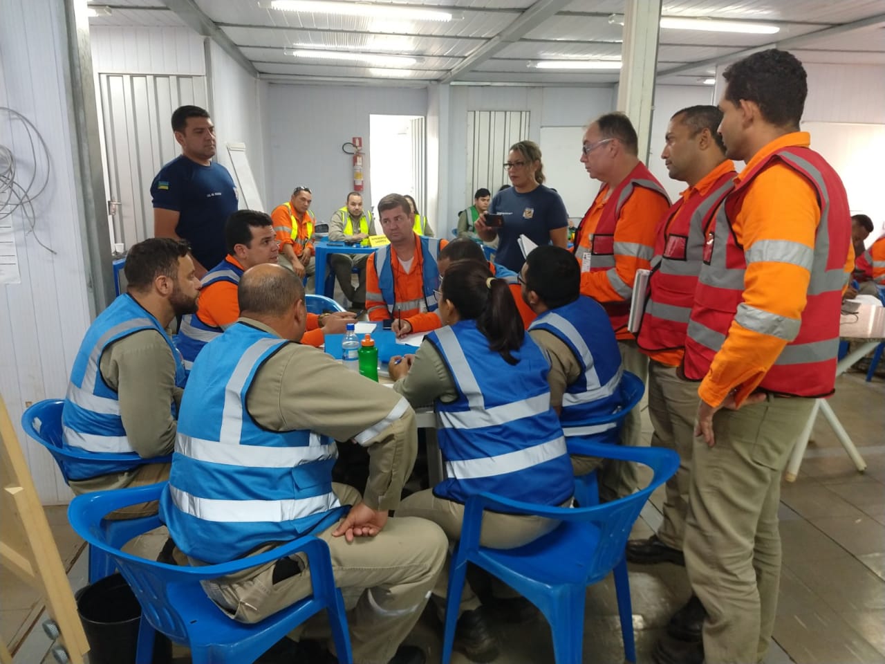 Simulado de mesa barragens em Pedra Branca do Amaparí