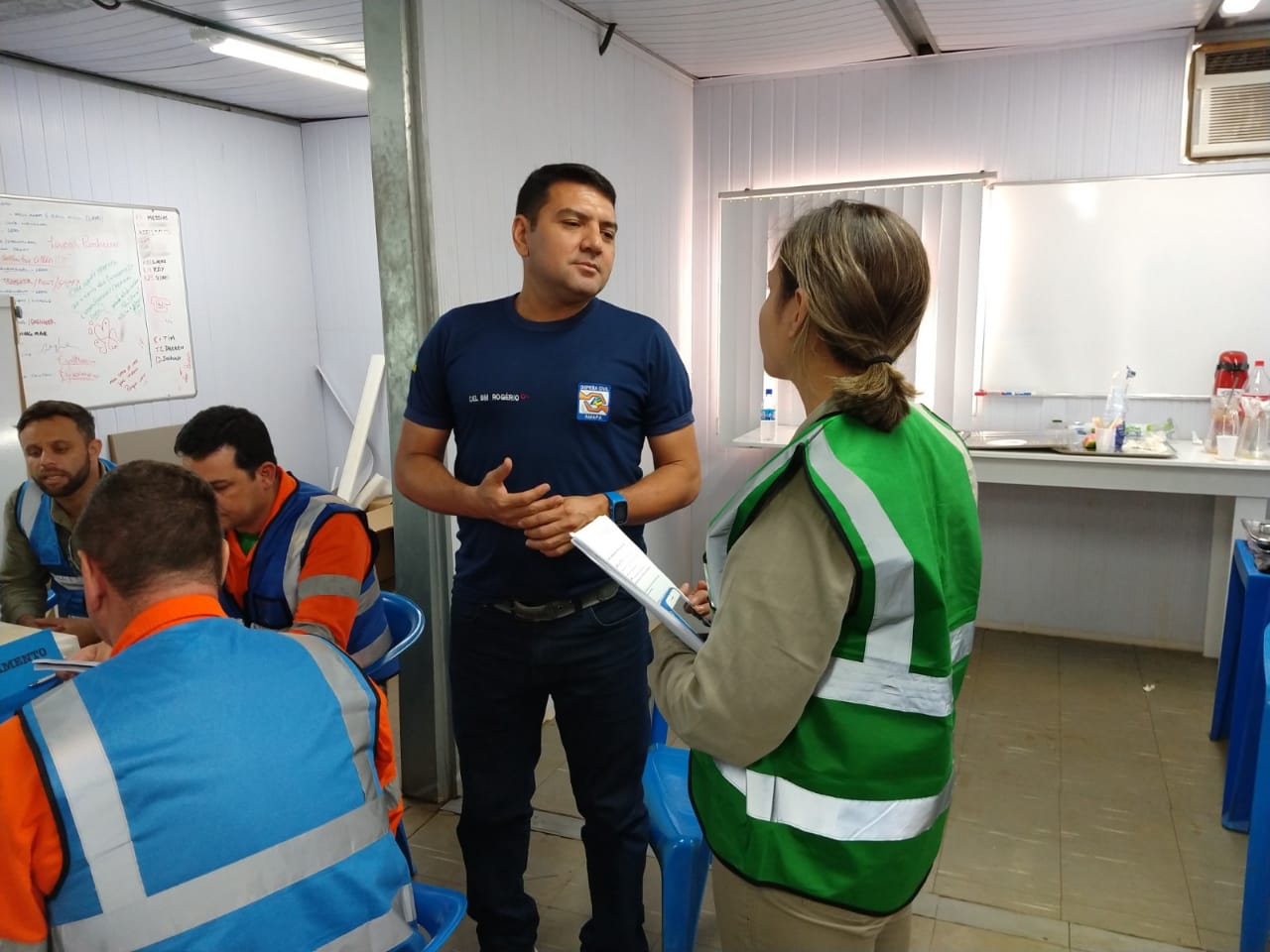 Simulado de mesa barragens em Pedra Branca do Amaparí