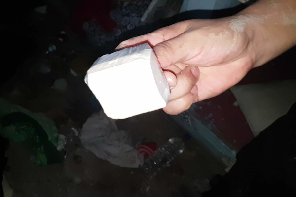 Pedra de Crack apreendida