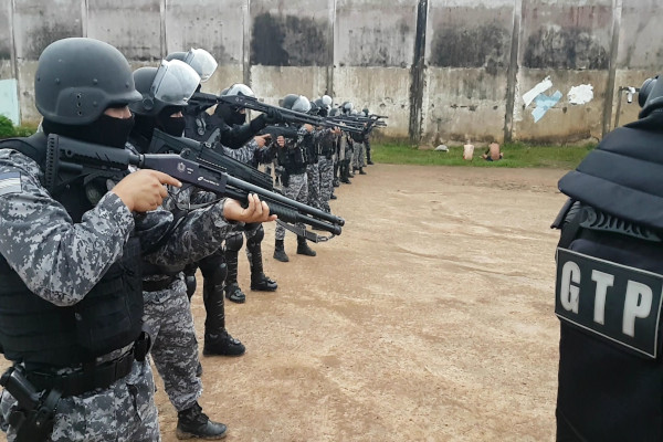 GTP faz a contenção dos internos 