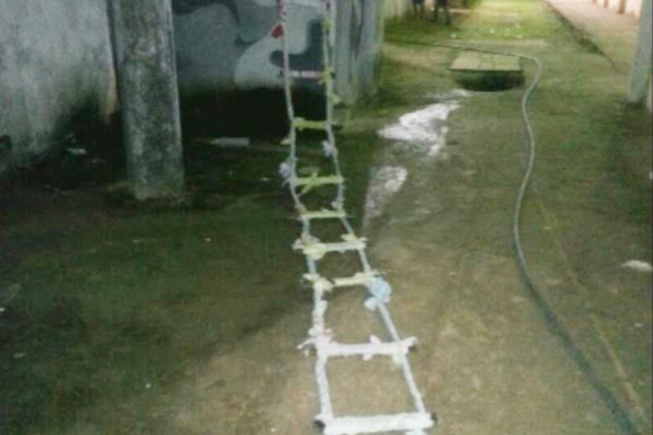 Escada artesanal apreendida em rondas noturnas no ano passado