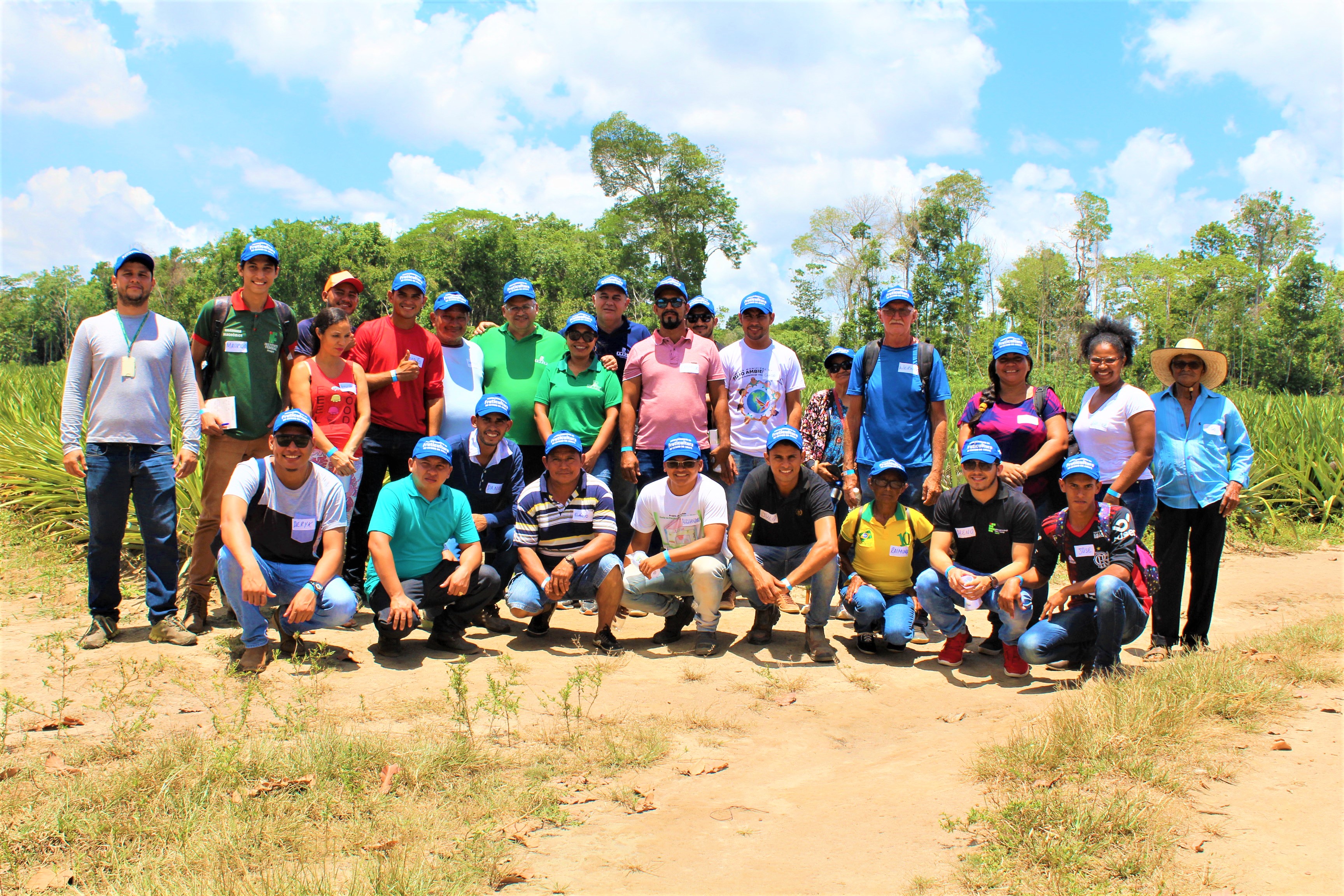 Grupo Azul no dia de campo