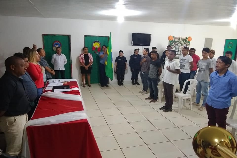 3º JURAMENTO À BANDEIRA EM ALISTAMENTO MILITAR DE PEDRA BRANCA DO AMAPARI