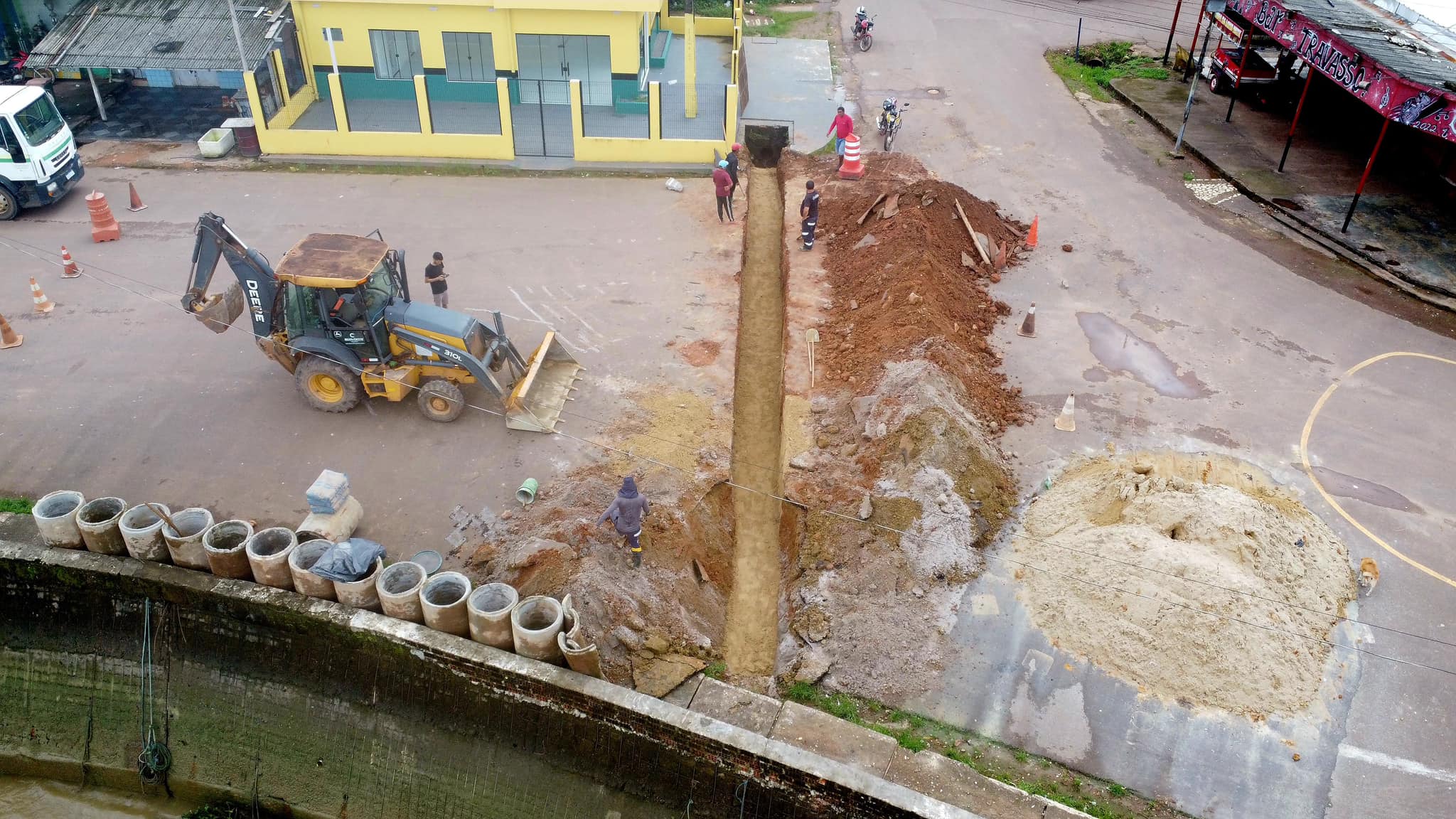 Prefeitura de Calçoene realiza obras de drenagem para mitigar impactos das chuvas