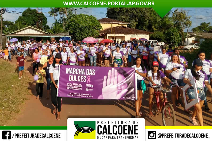Luta contra a violência doméstica em Calçoene recebe homenagem durante Marcha das Dulces