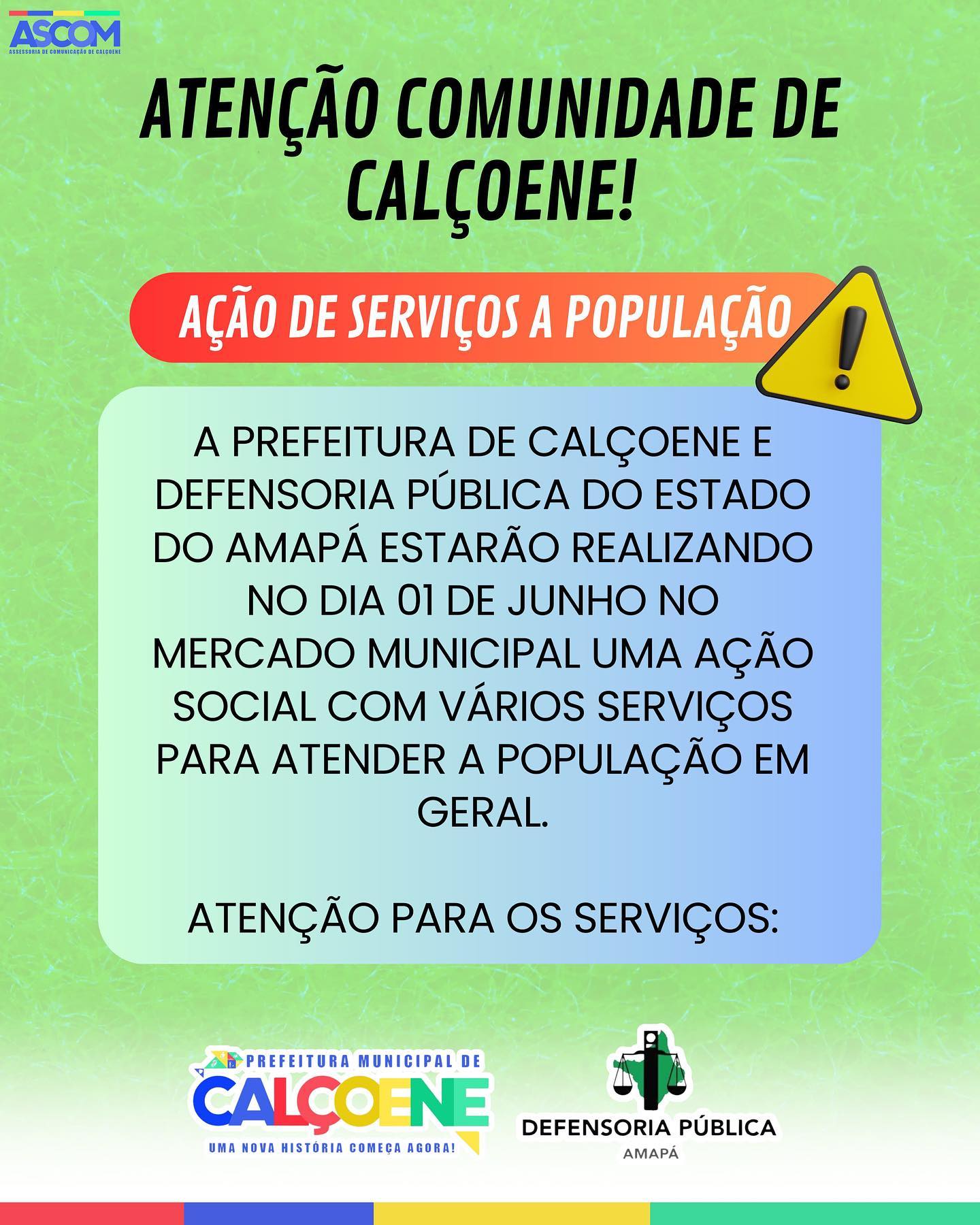 Prefeitura de Calçoene e Defensoria Pública do Amapá Realizam Grande Evento de Cidadania