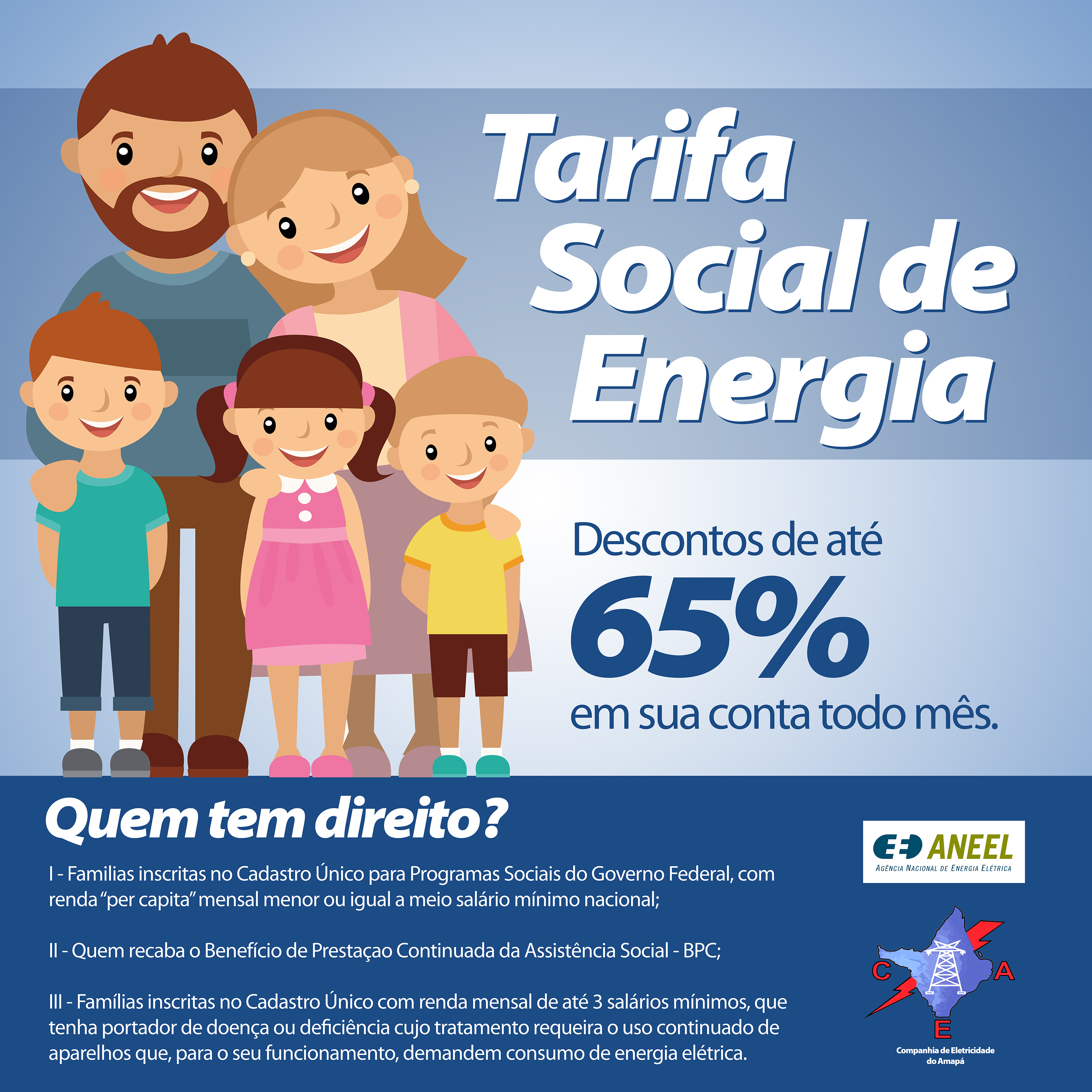 Conheça o programa que garante descontos na conta de energia 