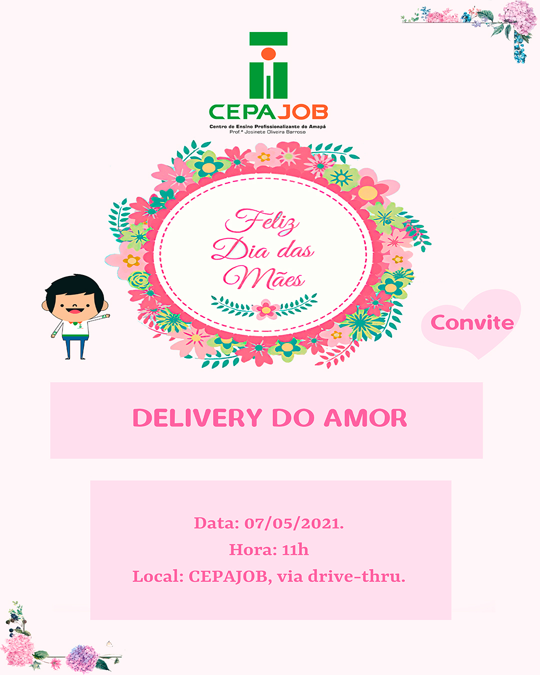 Convite Dia das Mães