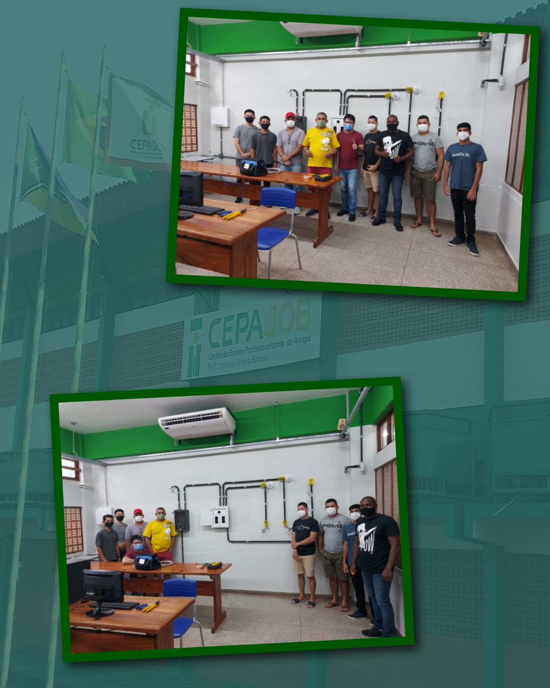 Aula prática do CURSO FIC de Eletricista Instalador Predial de Baixa Tensão